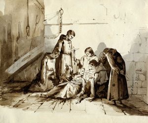 JOAQUIN DOMINGUEZ BECQUER - Morte di un frate.