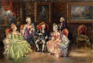 PABLO D'ESPINOSA - Scena galante.