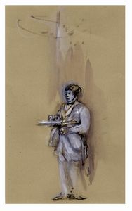 LILIA DE NOBILI : Lotto composto di 9 bozzetti teatrali e di 1 studio di testata per Vogue.  - Asta Arte Antica, Moderna e Contemporanea - Associazione Nazionale - Case d'Asta italiane