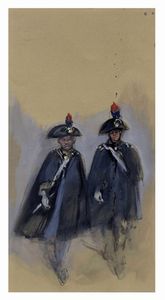 LILIA DE NOBILI : Lotto composto di 9 bozzetti teatrali e di 1 studio di testata per Vogue.  - Asta Arte Antica, Moderna e Contemporanea - Associazione Nazionale - Case d'Asta italiane