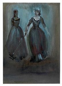 LILIA DE NOBILI : Lotto composto di 9 bozzetti teatrali e di 1 studio di testata per Vogue.  - Asta Arte Antica, Moderna e Contemporanea - Associazione Nazionale - Case d'Asta italiane