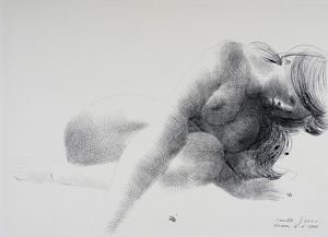 Emilio Greco - Lotto composto di 2 disegni erotici.