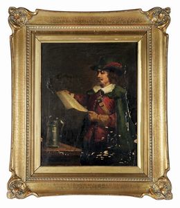 VON ADOLPH MENZEL - Ritratto maschile.