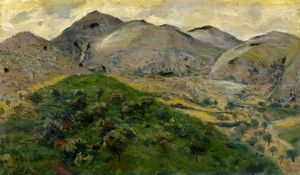 Cesare Tiratelli - Paesaggio montano.