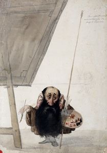 ANGELO TRICCA - Il pittore Moricci al cavalletto.