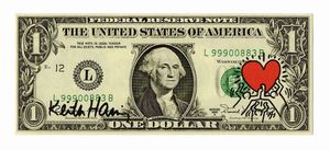 Keith Haring - One dollar canvas.