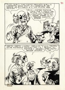 MAGNUS [PSEUD. PER ROBERTO RAVIOLA] : Lotto di composto 11 tavole preparatorie per Alan Ford, Dennis Cobb, Satanik e Kriminal.  - Asta Arte Antica, Moderna e Contemporanea - Associazione Nazionale - Case d'Asta italiane