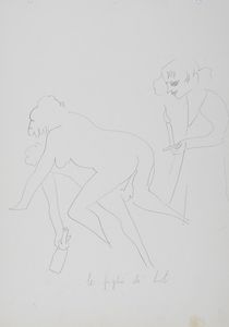 Alberto Manfredi - Nucleo di 11 disegni, dei quali alcuni erotici, e 1 incisione.