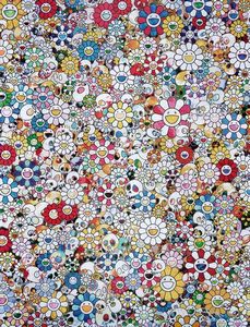 TAKASHI MURAKAMI - Skulls and Flowers Multicolor.