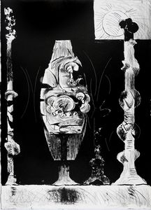 Graham Sutherland - Trois formes debout.