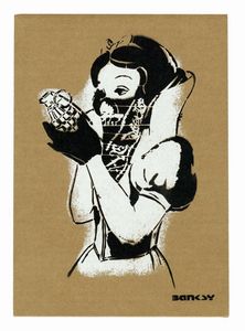 Banksy - Dismaland. Snow White.