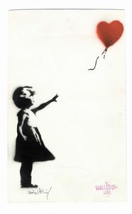 Banksy - The Walled Off Hotel. The Balloon Girl.