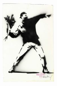 Banksy - The Walled Off Hotel. Flower Bomber.