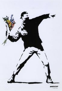 Banksy - Flower Thrower.