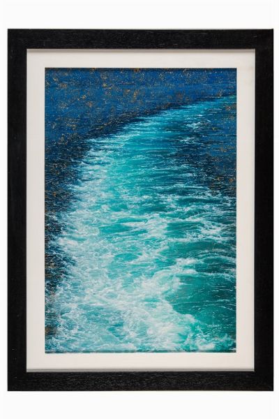 CLAUDIA HENDEL : Scia (azzurro).  - Asta ASTA DI BENEFICENZA - Claudia Hendel e Licia Papini - Associazione Nazionale - Case d'Asta italiane