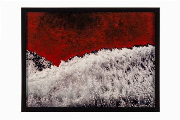 CLAUDIA HENDEL : Onda rossa.  - Asta ASTA DI BENEFICENZA - Claudia Hendel e Licia Papini - Associazione Nazionale - Case d'Asta italiane