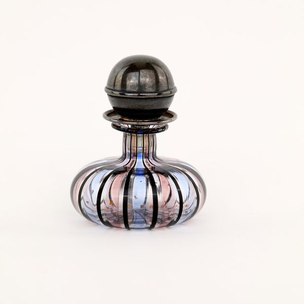 Piccolo flacone porta profumo in vetro a canne soffiato  - Asta Asta a Tempo - L'Arte del Vetro - Associazione Nazionale - Case d'Asta italiane