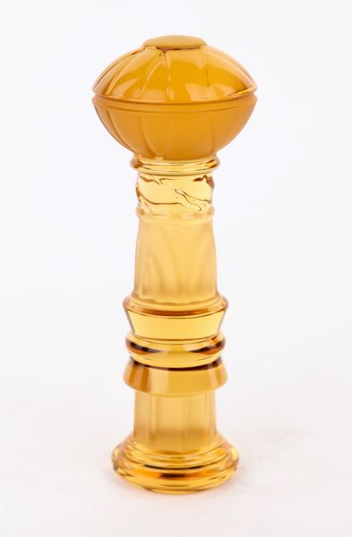 Pestello in cristallo color caramello, Francia, Saint Louis  - Asta Asta a Tempo - L'Arte del Vetro - Associazione Nazionale - Case d'Asta italiane