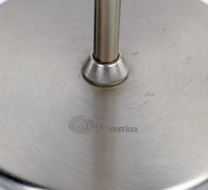 Tre lampade da tavolo in nikel e vetro soffiato, La Murrina, modello Genius  - Asta Asta a Tempo - L'Arte del Vetro - Associazione Nazionale - Case d'Asta italiane