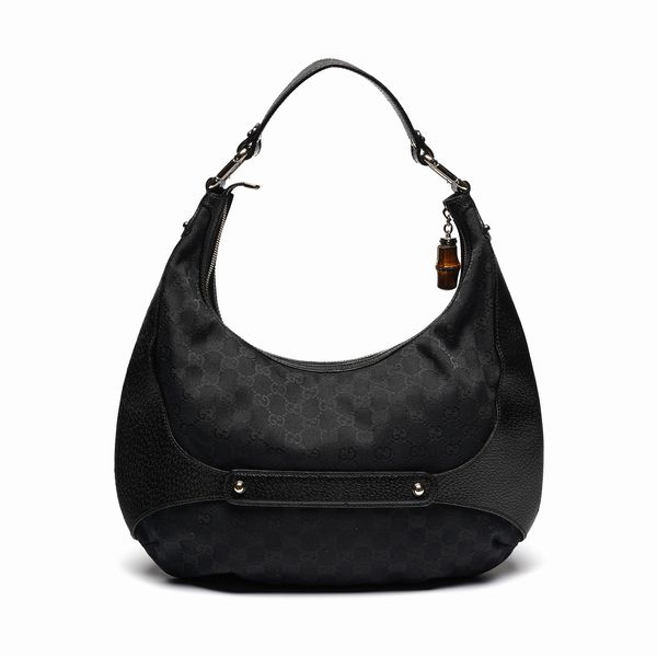 GUCCI : Borsa Gucci logo nera e dettagli bamb�.  - Asta 04/05/2023 | FASHION LUXURY - ALTA MODA, BORSE E ACCESSORI DI LUSSO Online - Associazione Nazionale - Case d'Asta italiane