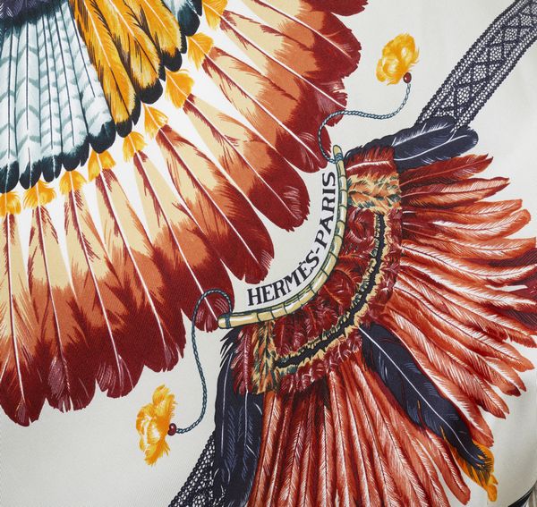 HERMES : Capospalla in lana, stampa 'Brazil'.  - Asta 04/05/2023 | FASHION LUXURY - ALTA MODA, BORSE E ACCESSORI DI LUSSO Online - Associazione Nazionale - Case d'Asta italiane