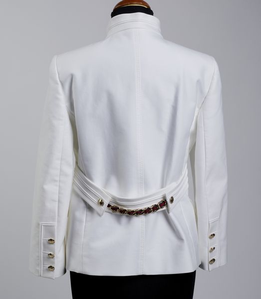 GUCCI : Blazer bianco.  - Asta 04/05/2023 | FASHION LUXURY - ALTA MODA, BORSE E ACCESSORI DI LUSSO Online - Associazione Nazionale - Case d'Asta italiane