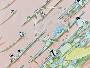 HERMES : Foulard carr� in seta March� flottant du Lac Inl�.  - Asta 04/05/2023 | FASHION LUXURY - ALTA MODA, BORSE E ACCESSORI DI LUSSO Online - Associazione Nazionale - Case d'Asta italiane