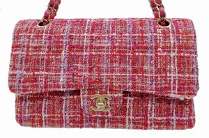 CHANEL - Borsa 2.55  in tweed rosa matelass�.