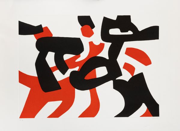 CARLA ACCARDI : Rosso - nero  - Asta Grafica Internazionale e Multipli d'Autore - Associazione Nazionale - Case d'Asta italiane
