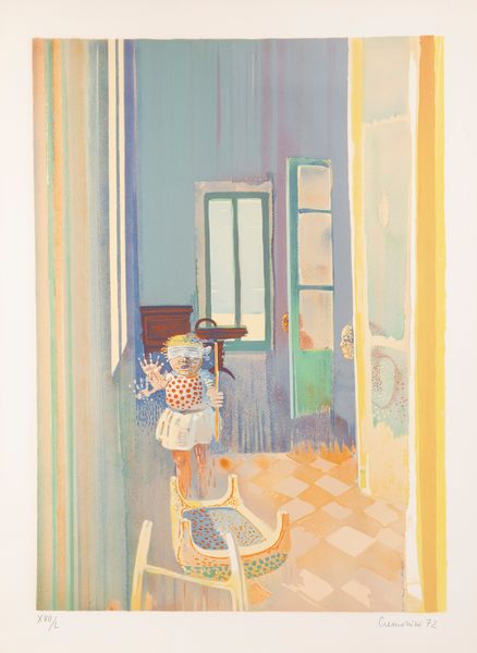 Leonardo Cremonini : Nascondino  - Asta Grafica Internazionale e Multipli d'Autore - Associazione Nazionale - Case d'Asta italiane