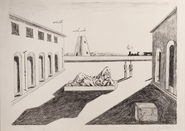 Giorgio de Chirico : Piazza d'Italia  - Asta Grafica Internazionale e Multipli d'Autore - Associazione Nazionale - Case d'Asta italiane
