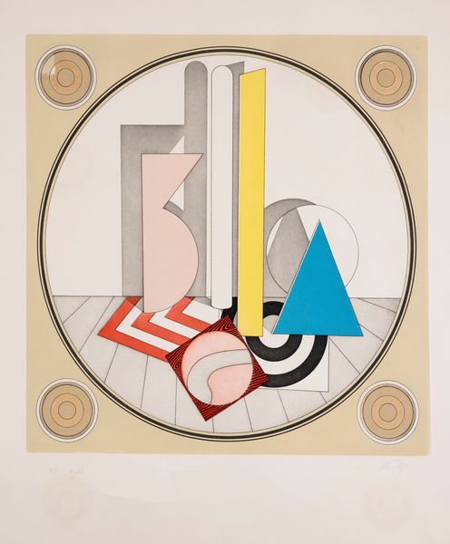 LUCIO DEL PEZZO : Composizione geometrica  - Asta Grafica Internazionale e Multipli d'Autore - Associazione Nazionale - Case d'Asta italiane