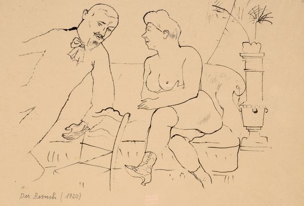 George Grosz : Der Besush  - Asta Grafica Internazionale e Multipli d'Autore - Associazione Nazionale - Case d'Asta italiane