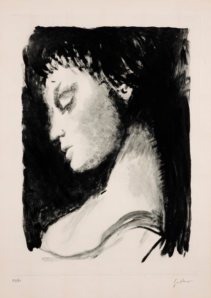 Renato Guttuso : Profilo femminile  - Asta Grafica Internazionale e Multipli d'Autore - Associazione Nazionale - Case d'Asta italiane