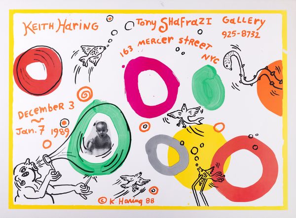 Keith Haring : Tony Shafrazi Gallery  - Asta Grafica Internazionale e Multipli d'Autore - Associazione Nazionale - Case d'Asta italiane