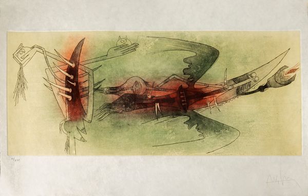 Wifredo Lam : Apostroph Apocalypse  - Asta Grafica Internazionale e Multipli d'Autore - Associazione Nazionale - Case d'Asta italiane