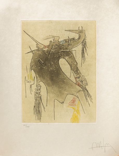 Wifredo Lam : Apostroph Apocalypse  - Asta Grafica Internazionale e Multipli d'Autore - Associazione Nazionale - Case d'Asta italiane