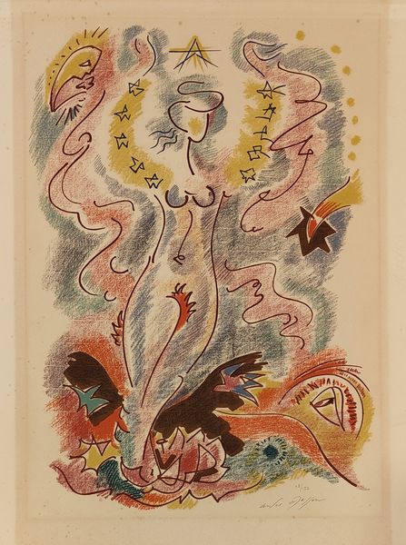 Andrè Masson : Nudo femminile  - Asta Grafica Internazionale e Multipli d'Autore - Associazione Nazionale - Case d'Asta italiane