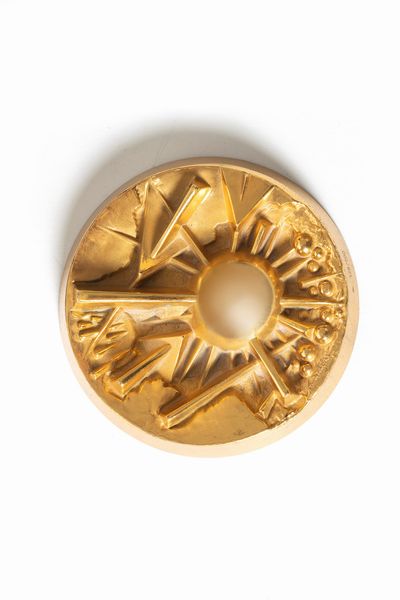 Arnaldo Pomodoro : Medaglia Il Rotary per l'Uomo  - Asta Grafica Internazionale e Multipli d'Autore - Associazione Nazionale - Case d'Asta italiane