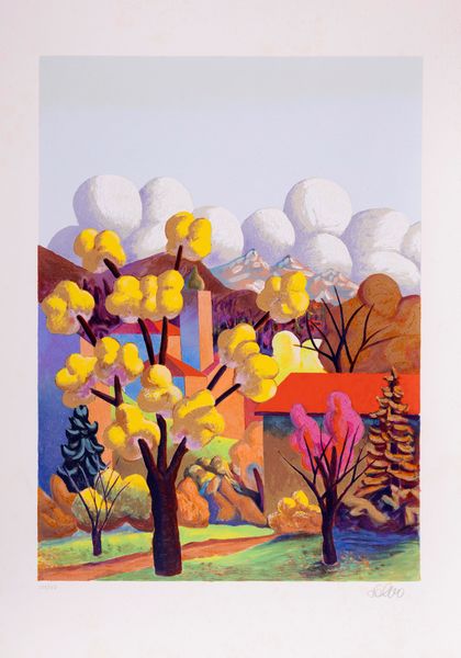 Salvo : Paesaggio  - Asta Grafica Internazionale e Multipli d'Autore - Associazione Nazionale - Case d'Asta italiane