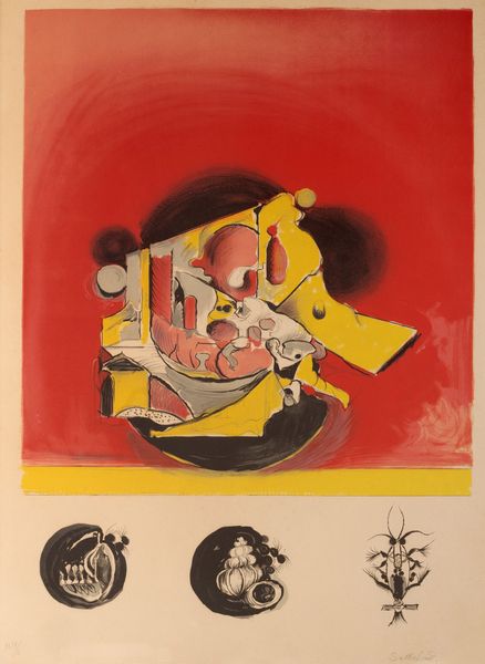 Graham Sutherland : Compoisizone  - Asta Grafica Internazionale e Multipli d'Autore - Associazione Nazionale - Case d'Asta italiane