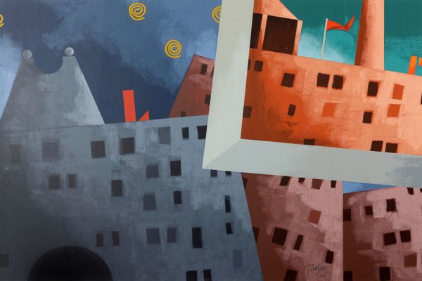 EMILIO TADINI : Costruzioni  - Asta Grafica Internazionale e Multipli d'Autore - Associazione Nazionale - Case d'Asta italiane