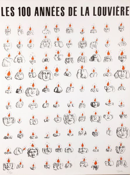 Roland Topor : Les 100 ann�es de la louvi�re  - Asta Grafica Internazionale e Multipli d'Autore - Associazione Nazionale - Case d'Asta italiane