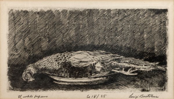 Luigi Bartolini : Il nobile fagiano  - Asta Grafica Internazionale e Multipli d'Autore - Associazione Nazionale - Case d'Asta italiane