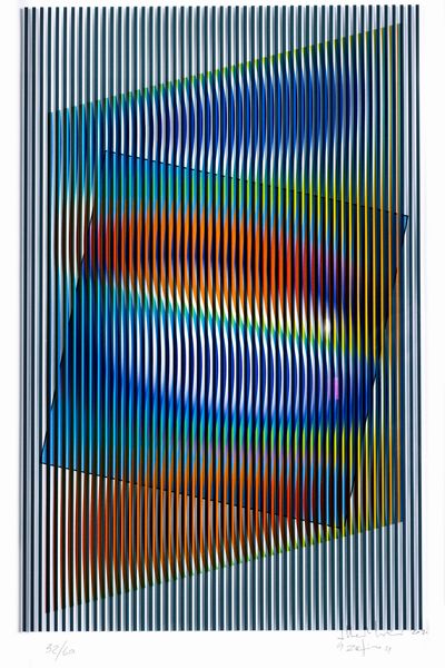 ALBERTO BIASI : Rilievo ottico - dinamico (zefiro)  - Asta Grafica Internazionale e Multipli d'Autore - Associazione Nazionale - Case d'Asta italiane