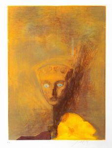 Piero Guccione - La maschera e l'Ibisco