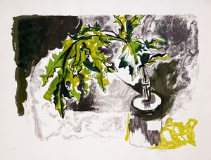 Renato Guttuso - Foglie nella bottiglia