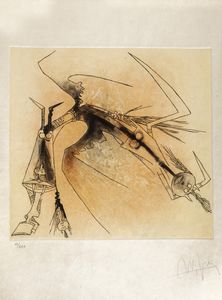 Wifredo Lam : Apostroph Apocalypse  - Asta Grafica Internazionale e Multipli d'Autore - Associazione Nazionale - Case d'Asta italiane