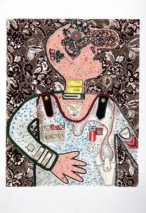 ENRICO BAJ - Il generale Bazooka