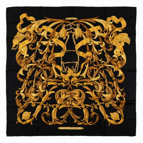 Hermès : Foulard Le Mors  la Contable  - Asta Luxury Fashion - Associazione Nazionale - Case d'Asta italiane